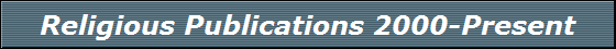 Religious Publications 2000-Present