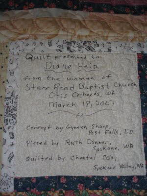 Diane's Friendship quilt detail