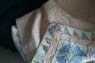 Bruce's Churndash quilting